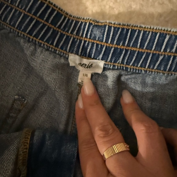 Aerie Daydream Distressed Denim Women’s Shorts - Picture 4 of 5